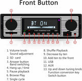 12V FM Car Stereo Radio Bluetooth 1 DIN In Dash Handsfree SD/USB AUX Head Unit