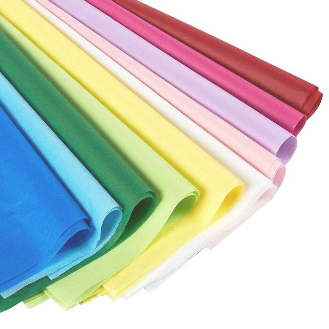 120 Sheets Tissue Paper For Gift Wrapping Bulk 10 Color Birthday Party 20