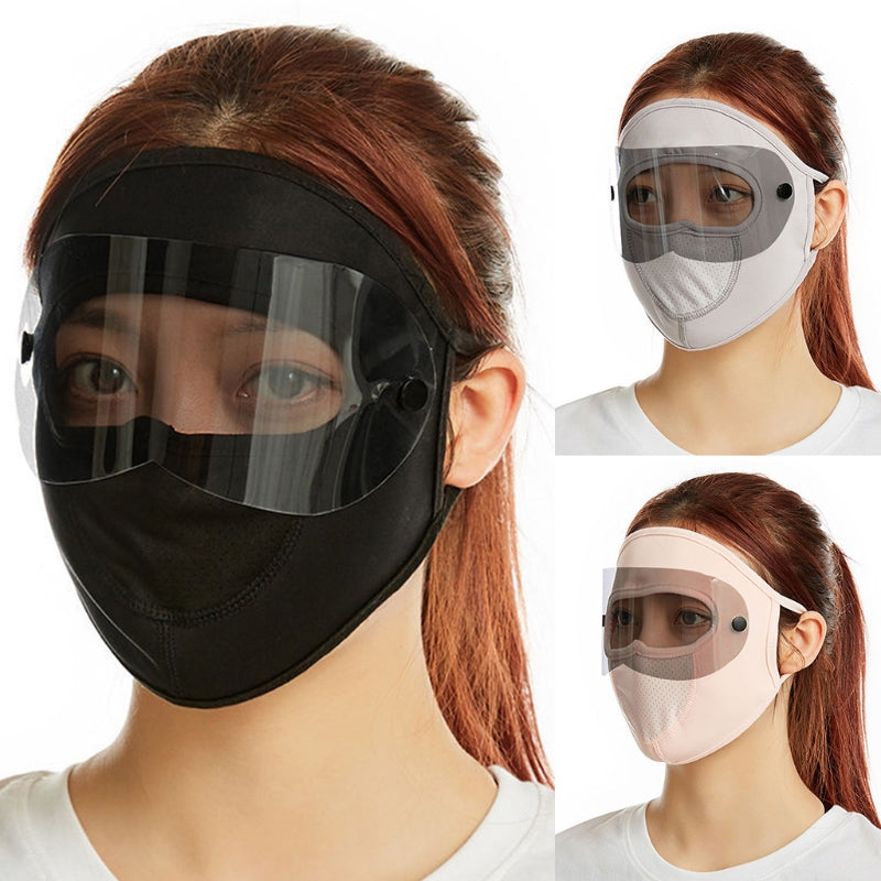 Ice Silk Full Face Mask Eye Protection Reusable Multifunctional Face Cover