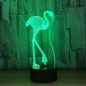 Colorful Touch Remote Control LED Visual Light Gift 3D Small Table Lamp
