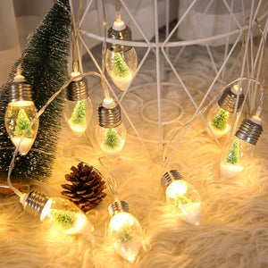 New LED Wishing Bottle String Lights Battery Powered Christmas Tree Bulbs Fairy Garland Lights For Party Holiday Decoration