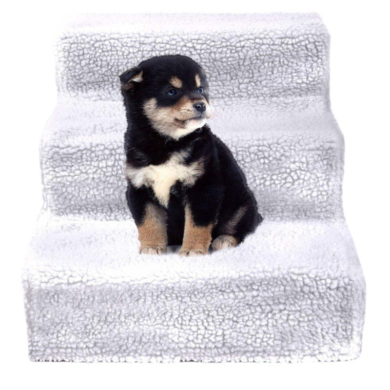 Dog Stairs Pet Removable Washable Three-layer Detachable Assembly Climbing Rack Steps Small Pet Climbing Bed Ladder Steps