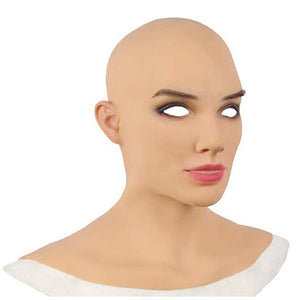 Halloween Cosplay Props Latex Bald Beauty Headgear
