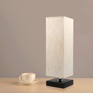 Modern Simple Square Small Cloth Cover Table Lamp
