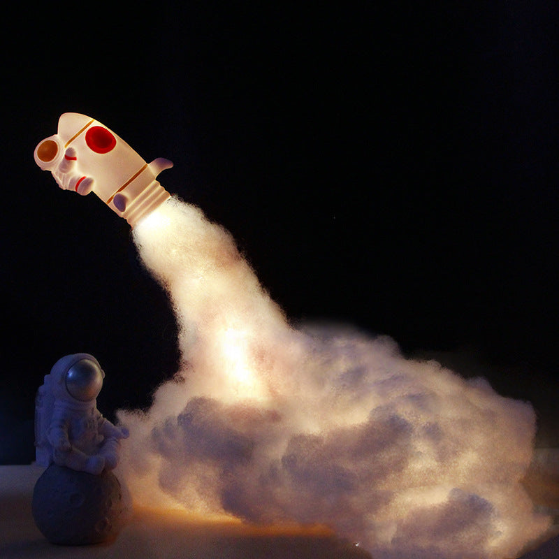 Creative Night Light Led Astronaut Rocket Student Desktop Decoration