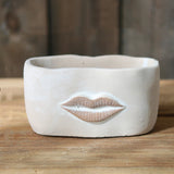 Creative Big Lips Cement Flower Pot Abstract Art