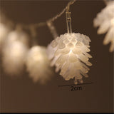 LED pine cone light string