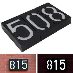 Solar Powered House Number