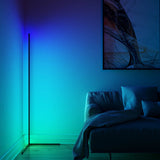 Colorful corner floor lamp