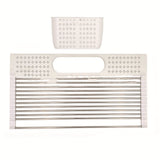 Folding Stainless Steel Storage And Draining Dish Rack