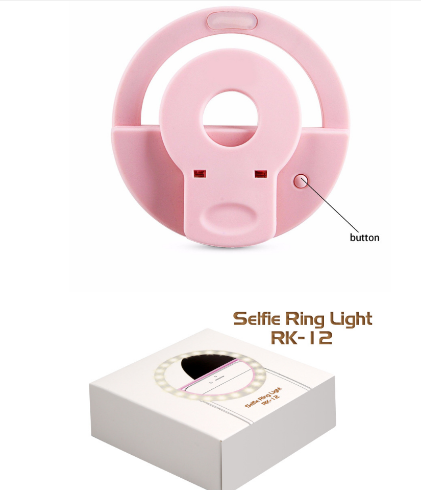 Mobile phone fill light USB charging model rk12 mobile phone self-timer beauty fill light