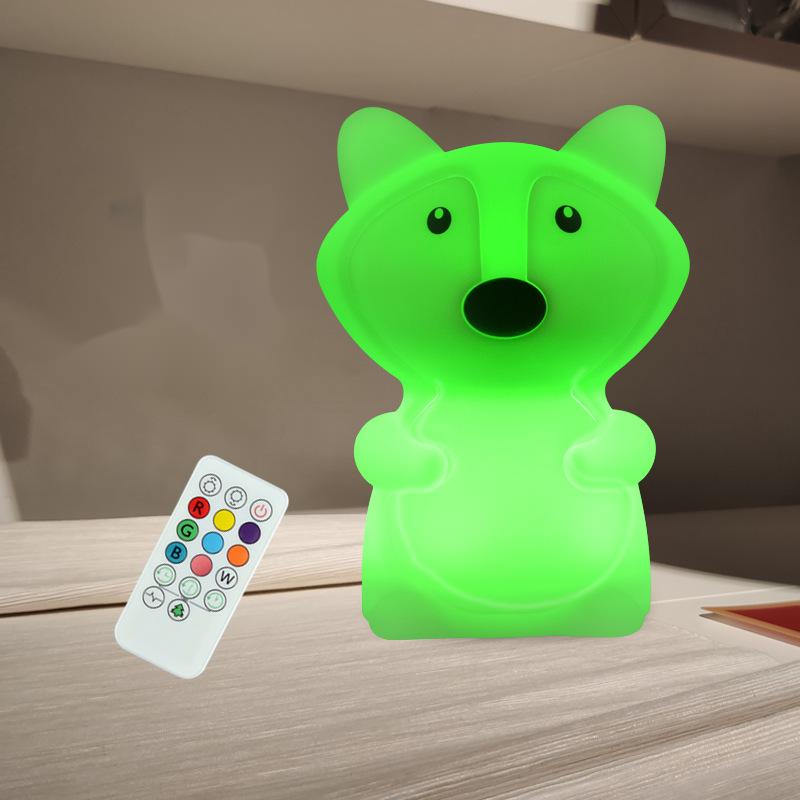 Colorful Silicone Night Light Cute Pet Dog