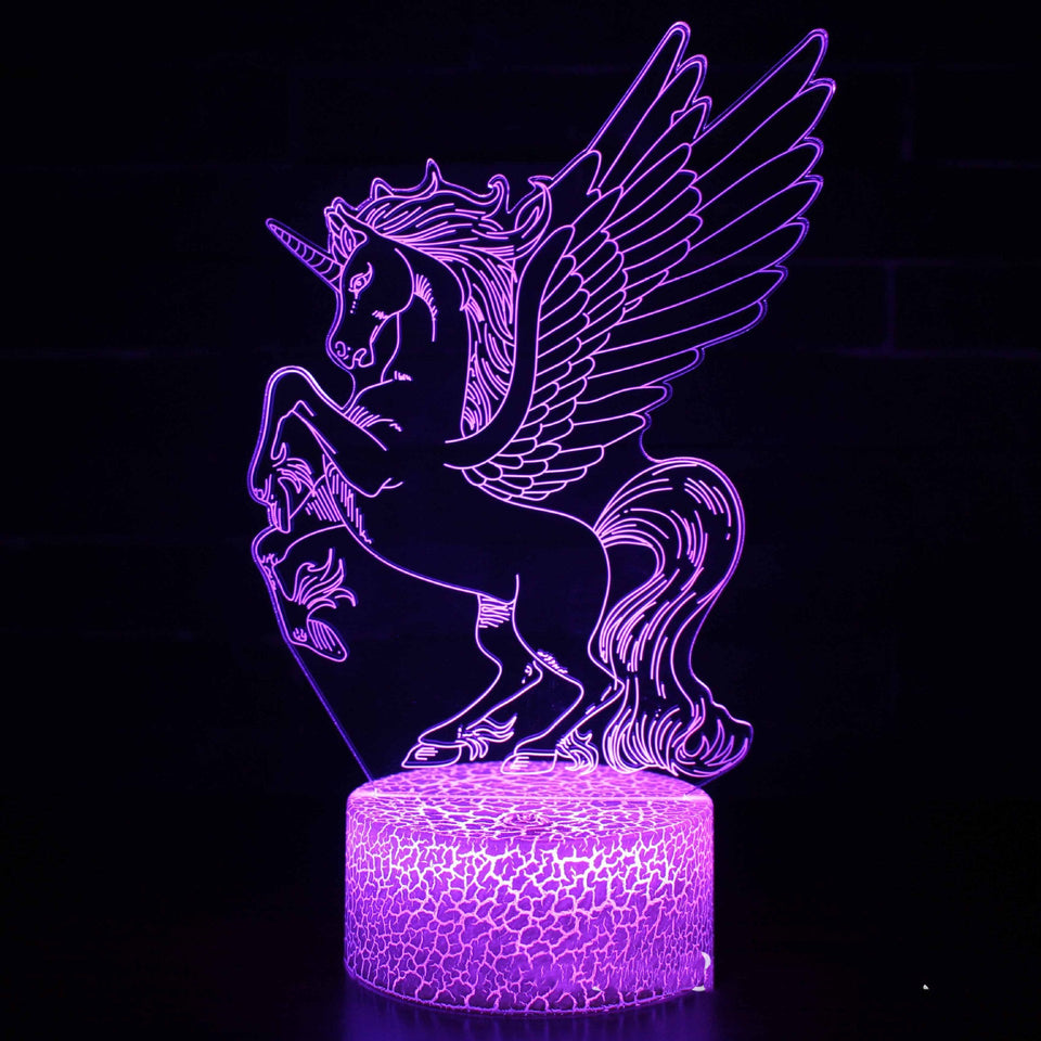 LED Colorful Touch Remote Control Creative Desk Lamp