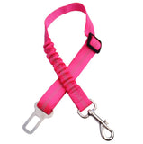 Adjustable Dog Seat Belt Dog Car Seatbelt Harness Leads Elastic Reflective Safety Rope