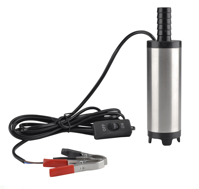 12V 24V DC electric submersible pump for pumping oil water,fuel transfer pump,Stainless steel shell,12L/min,12 24 V volt