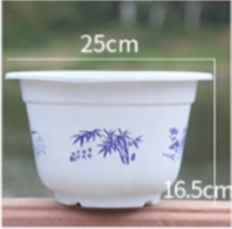 High quality thick plastic round flower pot