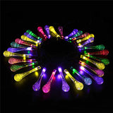 LED Outdoor Water Drops Solar Lamp String Lights LED Fairy Holiday Christmas Party Garland Garden Waterproof