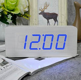 Wooden alarm clock