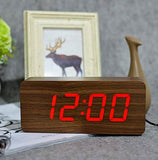 Wooden alarm clock