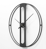 Round metal clock
