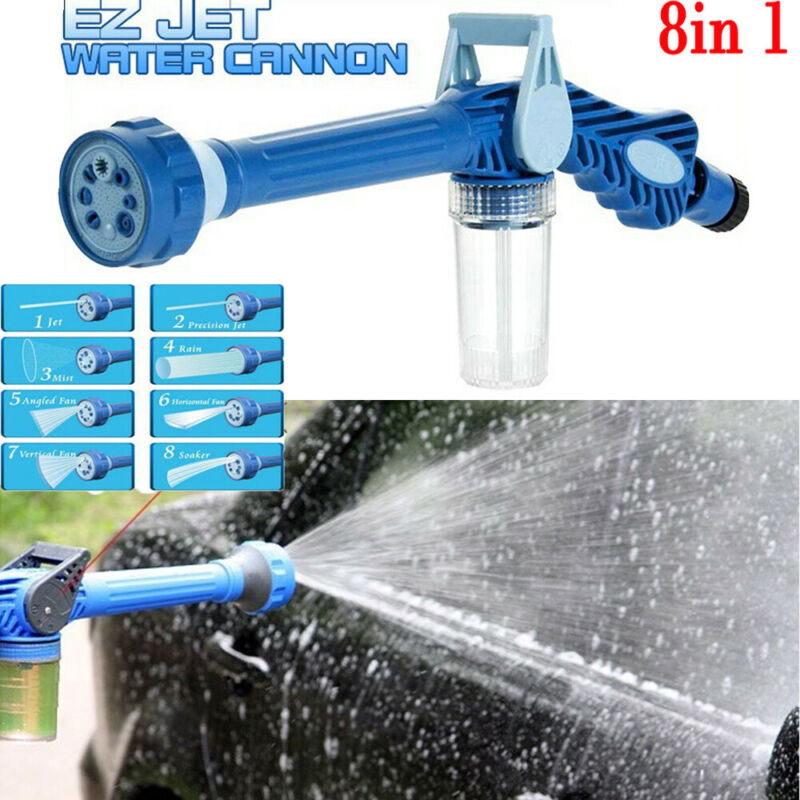 8 in 1 EZ Jet Water Cannon Dispenser Spray Gun Car Washer