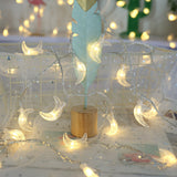 Small Moon Decoration Pendant Color String Lights