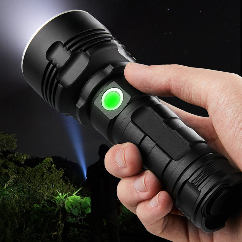 Strong Light Flashlight Rechargeable Ultra-Bright Long-Range LED Outdoor