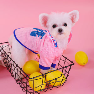 Thin Mesh Small Dog Pet Vest With Hood Breathable Shirt