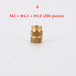 M2 Outer Diameter 3.8 and 4.0 Copper Nut Hot Melt Nut