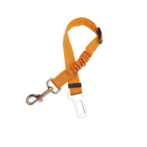 Adjustable Dog Seat Belt Dog Car Seatbelt Harness Leads Elastic Reflective Safety Rope