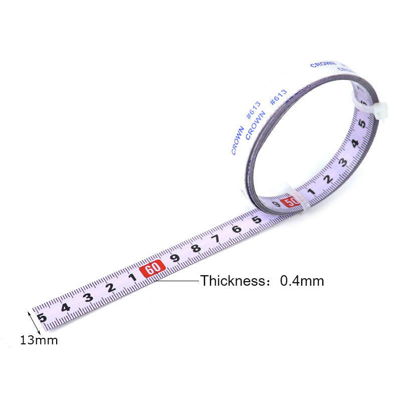 Adhesive Scale With Glue Self-adhesive Reverse Center Dividing Mechanical Ruler