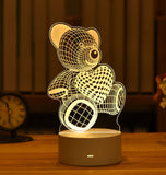 Bedroom Atmosphere Lamp Cartoon 3D Night Light