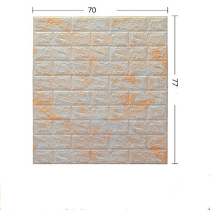 Three-dimensional Waterproof Self-adhesive Brick Pattern Foam Wall Sticker Decoration