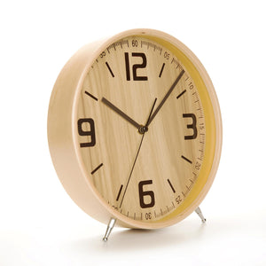 European Style Simple Pointer Wood Quartz Table Clock