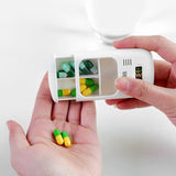 Mini Portable Pill Reminder Drug Alarm Timer Electronic Box Organizer LED Display Alarm Clock Remind Small First Aid Kit
