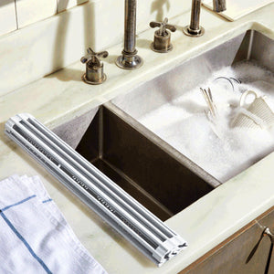 Folding Stainless Steel Storage And Draining Dish Rack