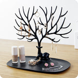 Creative Cute Antler Jewelry Stand Desktop Hanging Earring Jewelry Stand Necklace Display Stand Ring Earrings Jewelry Box