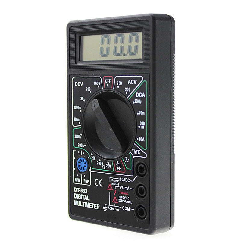 Professional DT832 Digital Multimeter LCD DC AC Voltmeter Am