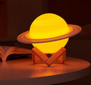 3D Printing Saturn Lamp Rechargeable USB Night Light Room Decoration