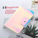 Station Mirror Purple 9.5x14.5Cm Wholesale Nail Printing Template Square Card Pack Printing