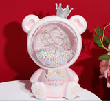 Girly Heart Creative Gift Crown Bear Night Light Star Light Atmosphere With Sleeping Light To Send Children And Students Birthday Gifts