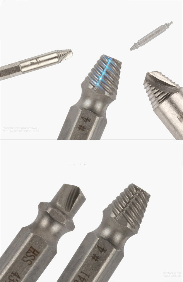 Head Screw Extractor, Sliding Thread, Sliding Teeth, Screw Removal Tool