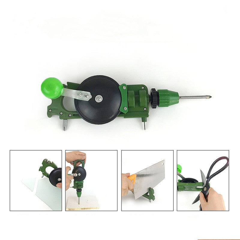 Manual Drill DIY Woodworking Portable Hand Drill Bits DIY Tool Glass Tile Hand Drilling Machine Multifunctional Cutting Holder