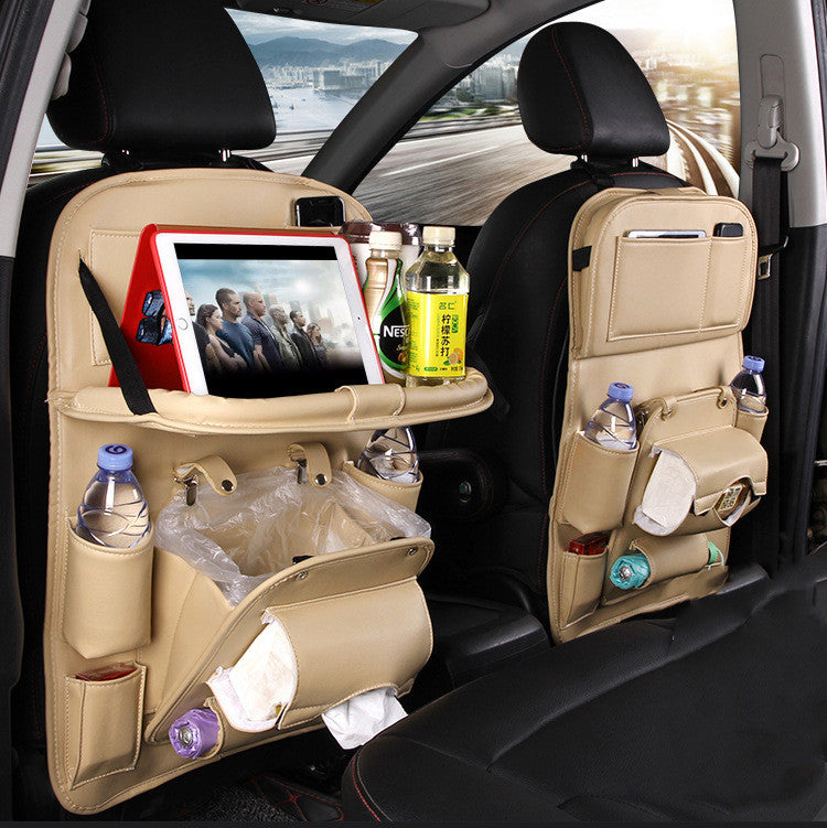 Pad-Bag Organizer Tray Car-Seat Car-Trash-Can Auto-Accessories Foldable Table Travel