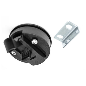 Plastic Round Pull Ring Lock, White M1 Embedded Pull Door Lock, Hidden Push Door Lock