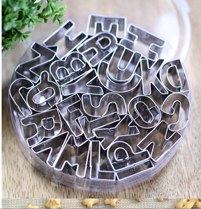 26 English Letters Stainless Steel Biscuit Mold Pineapple Mold Vegetable Cutting Cookie Mold Diy Baking Mold