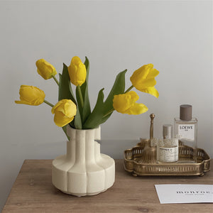 Ceramic Vase Decoration Flower Desktop Nordic Medium Countertop Home Study Room Floral Art