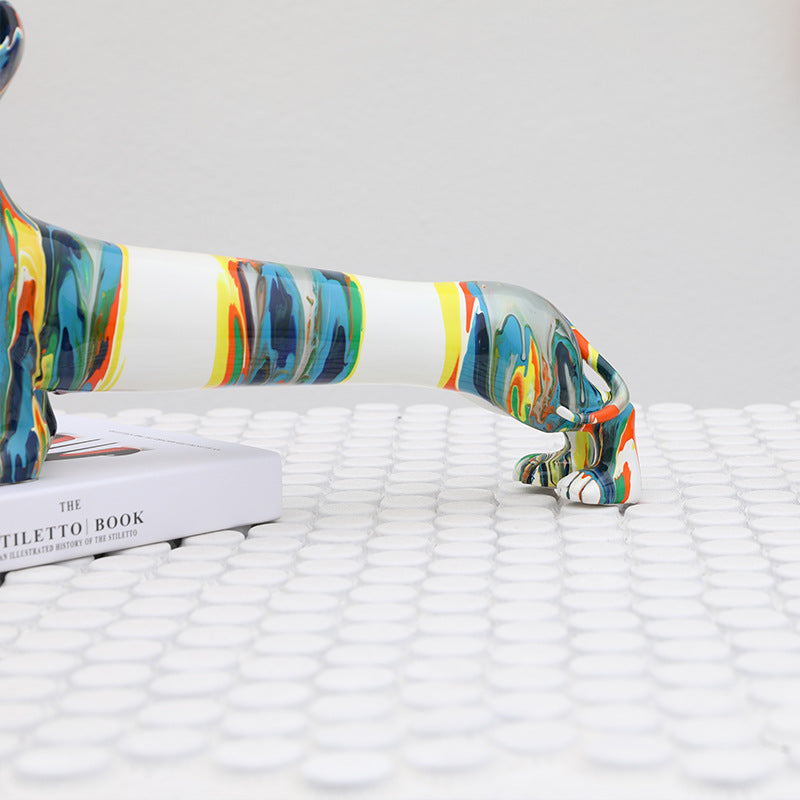 Color Resin Crafts Animal Cartoon Dachshund Dog
