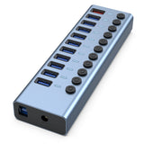 Usb Splitter Multi-Interface Extender With Independent Switch With Power Supply