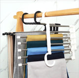 Household Multifunctional Stainless Steel Hanger, Two Hanging Pants Rack
